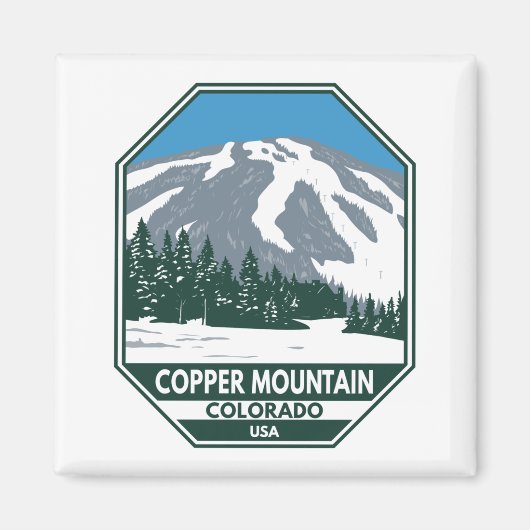 Copper Mountain Ski Area Colorado Magneet (Voorkant)