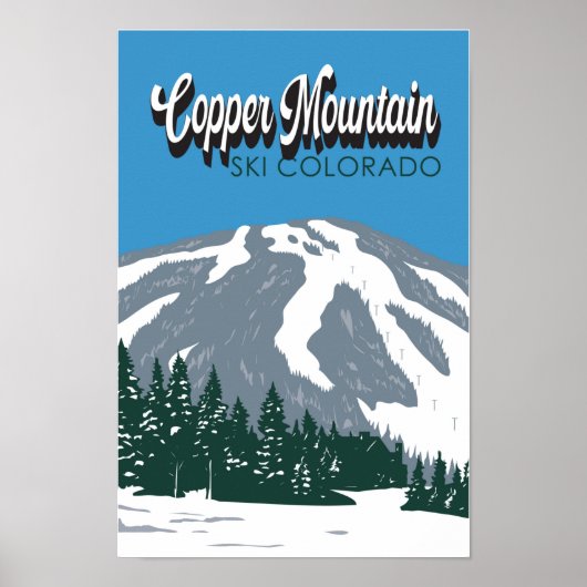 Copper Mountain Ski Area Colorado  Poster (Voorkant)