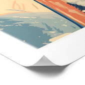 Copper Mountain Travel Poster Sunset Ski Slopes 1 (Coin)