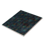 Copper Patina Damask Waterverf Pattern Tegeltje (Zijkant)