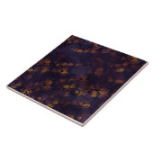 Copper Patina Damask Waterverf Pattern Tegeltje (Zijkant)