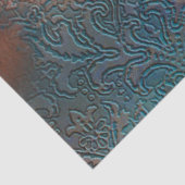 Copper Patina Rusted Damask Tissuepapier (Detail)