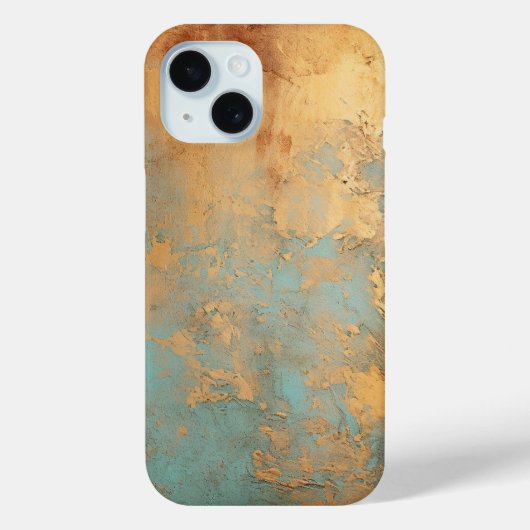 Copper Patina Rustic Metallic Case-Mate iPhone Case (Achterkant)