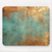 Copper Patina Rustic Metallic Muismat (Voorkant)