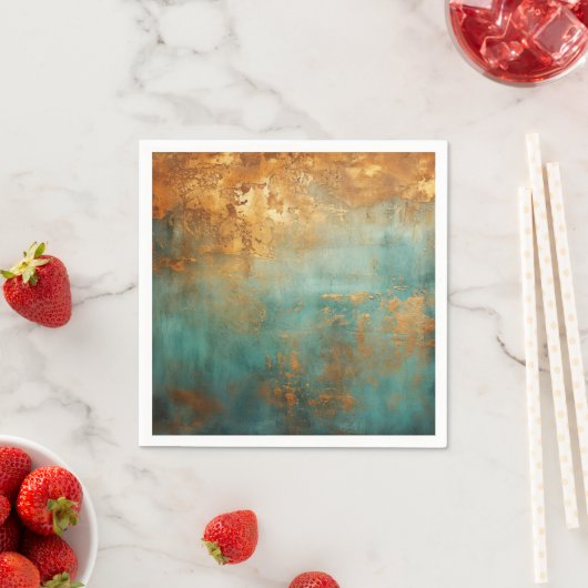 Copper Patina Rustic Metallic Servet (Insitu)