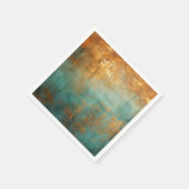 Copper Patina Rustic Metallic Servet (Hoek)