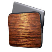 Copper sea pattern laptop sleeve (Voorkant Links)