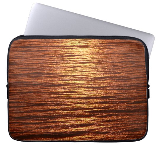 Copper sea pattern laptop sleeve (Voorkant)