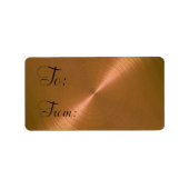 Copper Sheen Gift Label (Voorkant)