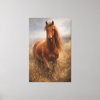 Copper Spirit | Chestnut Horse | Stretched Canvas Afdruk