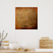 Copper Sri Yantra - Poster (Cuisine)