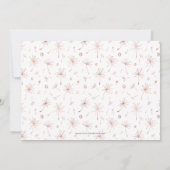 Copper Stylish Modern 50th, 60th Birthday Party Kaart (Achterkant)