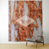 Copper Terracotta Marble Photo Booth Backdrop Wandkleed (In situ)