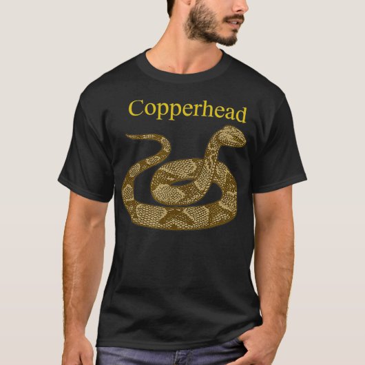 Copperhead Snake Venomous Pit Viper Reptile T-shirt (Voorkant)