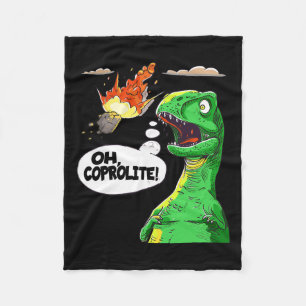 Coprolite Paleontology Humor Funny Dinosaur C Fleece Deken