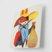 Cops en Robbers Vierkante Klok (Hoek)