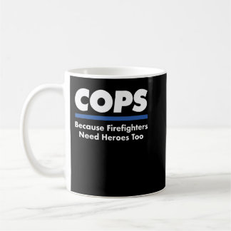 Cops Firefighter heeft Heroes te Funny Police Offi Koffiemok