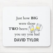 Cops Joke, hoe groot... Muismat (Voorkant)