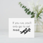 Cops Jokes Briefkaart (Staand voorkant)