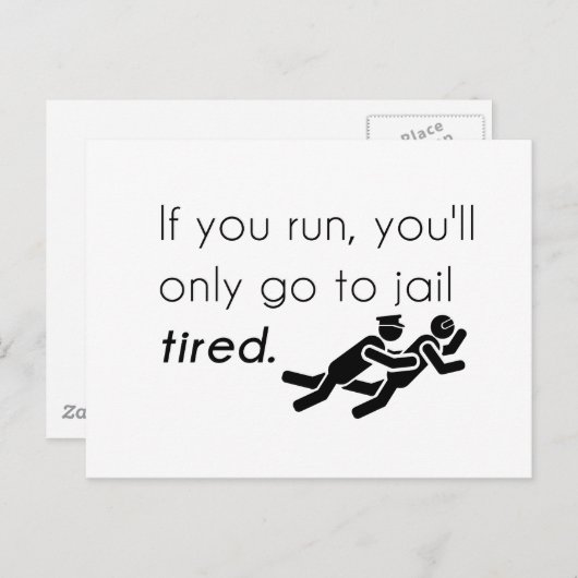 Cops Jokes Briefkaart (Voorkant / Achterkant)