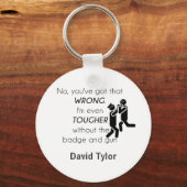 Cops Jokes Gifts Sleutelhanger (Voorkant)