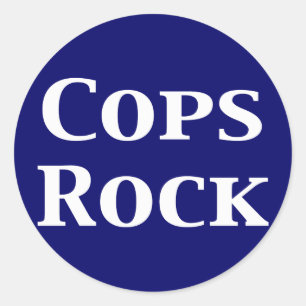 Cops Rock Cadeaus Ronde Sticker