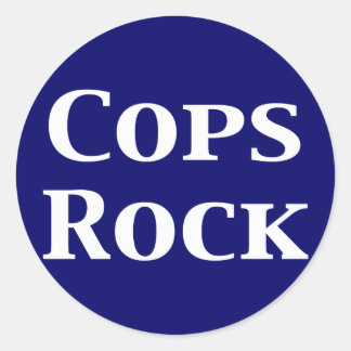 Cops Rock Cadeaus Ronde Sticker