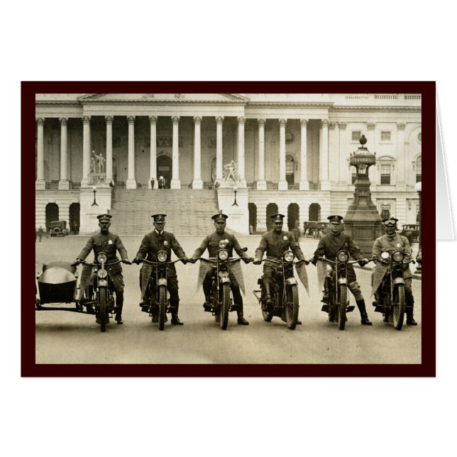  Cops van de Motorfiets 1920s (Voorkant Horizontaal)