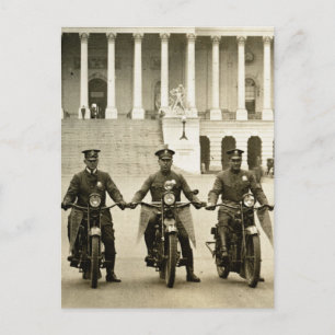  Cops van de Motorfiets 1920s Briefkaart