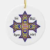 Coptic cross keramisch ornament (Voorkant)