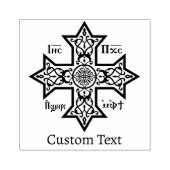 Coptic Cross Rubberstempel (Afrduk)