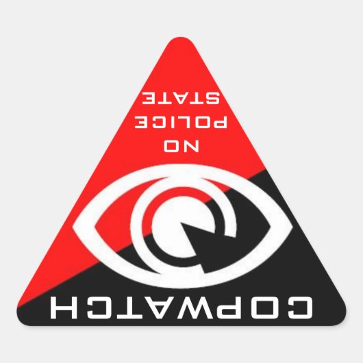 COPWATCH-sticker Driehoek Sticker (Voorkant)