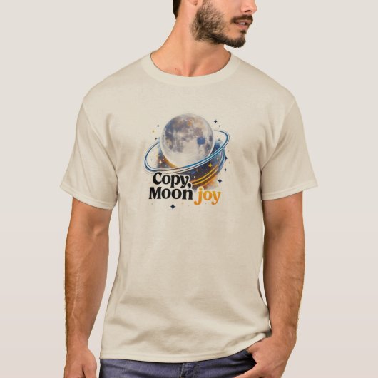 Copy Moon Joy Celestial Planet Graphic T-Shirt (Devant)