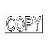 COPY Office Work Business Paper Rubberstempel (Afrduk)
