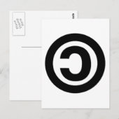 COPYLEFT BRIEFKAART (Voorkant / Achterkant)