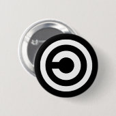 Copyleft - de informatie wil vrij zijn ronde button 5,7 cm (Voorkant /achterkant)
