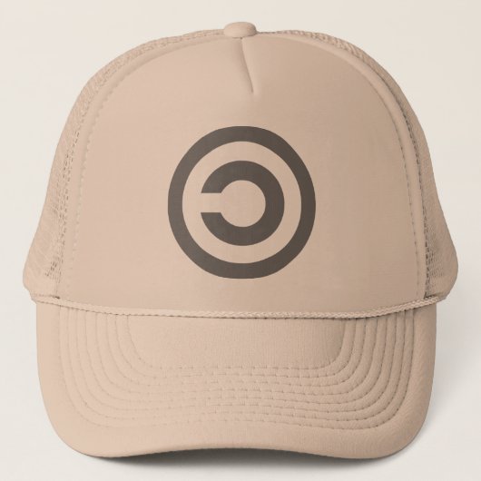 Copyleft - de informatie wil vrij zijn trucker pet (Voorkant)
