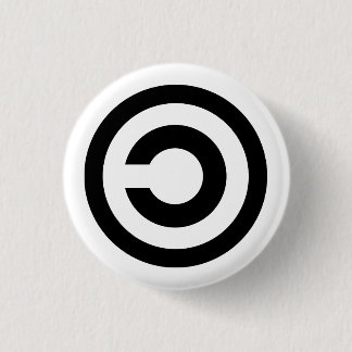 Copyleft Ronde Button 3,2 Cm