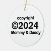 Copyright 2019 mama en papa keramisch ornament (Links)