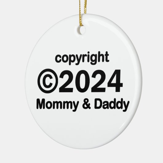 Copyright 2019 mama en papa keramisch ornament (Links)