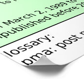 Copyright Duur in het Schema van de Verenigde Stat Poster (Hoek)