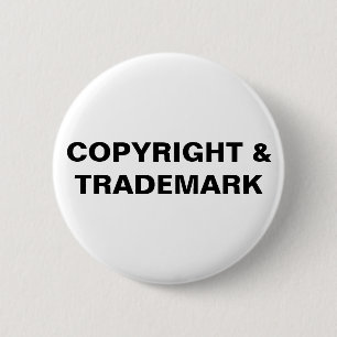 Copyright & Handelsmerk Knop (Kleur aanpassen!) Ronde Button 5,7 Cm