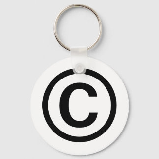 Copyright logo sleutelhanger (zwart)