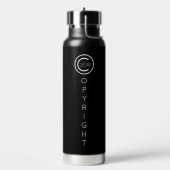 Copyright Modern Typografische Black Waterfles (Links)