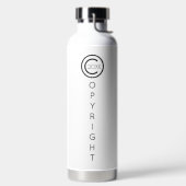 Copyright Modern Typografische White Waterfles (Links)