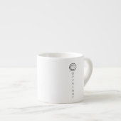 Copyright Modern White Typografische Espresso Kop (Voorkant rechts)