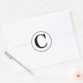 Copyright symbool... ronde sticker (Envelop)