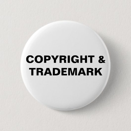 Copyright & Trademark Button (Customize Color!) (Voorkant)