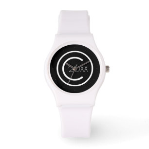 Copyright Yourself Modern Typografische Horloge