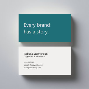 Copywriter Freelance Schrijver Modern Kleurrijk Visitekaartje
